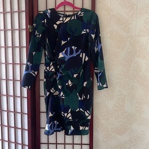 Ann Taylor tree print dress size 4P